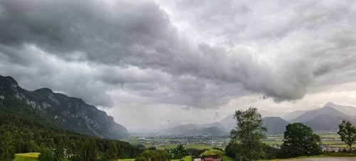Unwetter mit Starkregen über Nordtirol