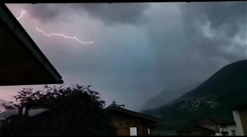 Unwetter mit Starkregen über Nordtirol